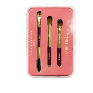 Mini Kit De Brochas Para Cejas Y Ojos x3 BS06 Atenea