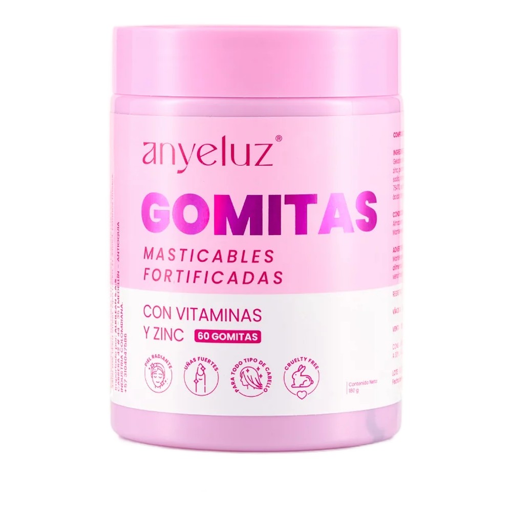 Gomitas De Biotina Fortificadas Anyeluz 180G PT0358 — Cabello