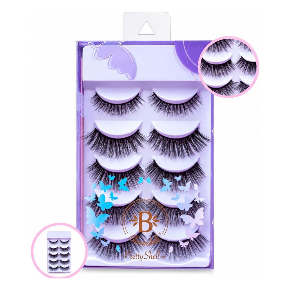 Pestañas Postizas Pretty Shell X5 Bloomshell BL-PE8711 — OJOS